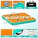 Inflatable Floating Dock Swim Platform, 5ft × 6ft × 6in Multi-Person Water Swim Dock with Air Pump & Storage Bag & 10L Dry Bag for Swimming, Lake, Pool, Beach