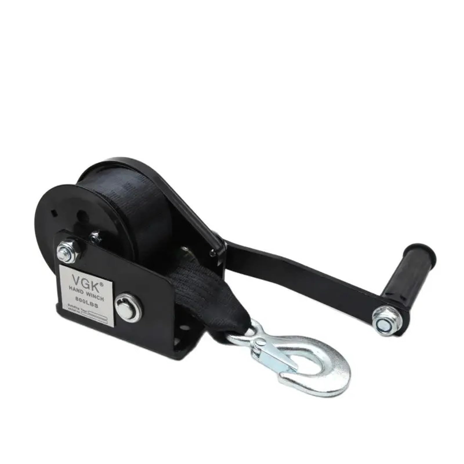 Cabrestante manual de 800 LB con eslinga de 6m para remolque de barcos y camiones