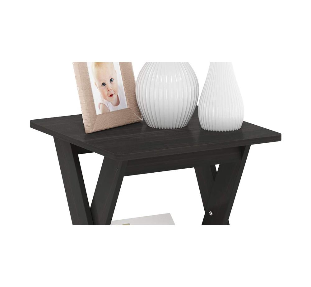 Amazon.com: Furinno Modern Simplistic Side Table, 2-Tier Square