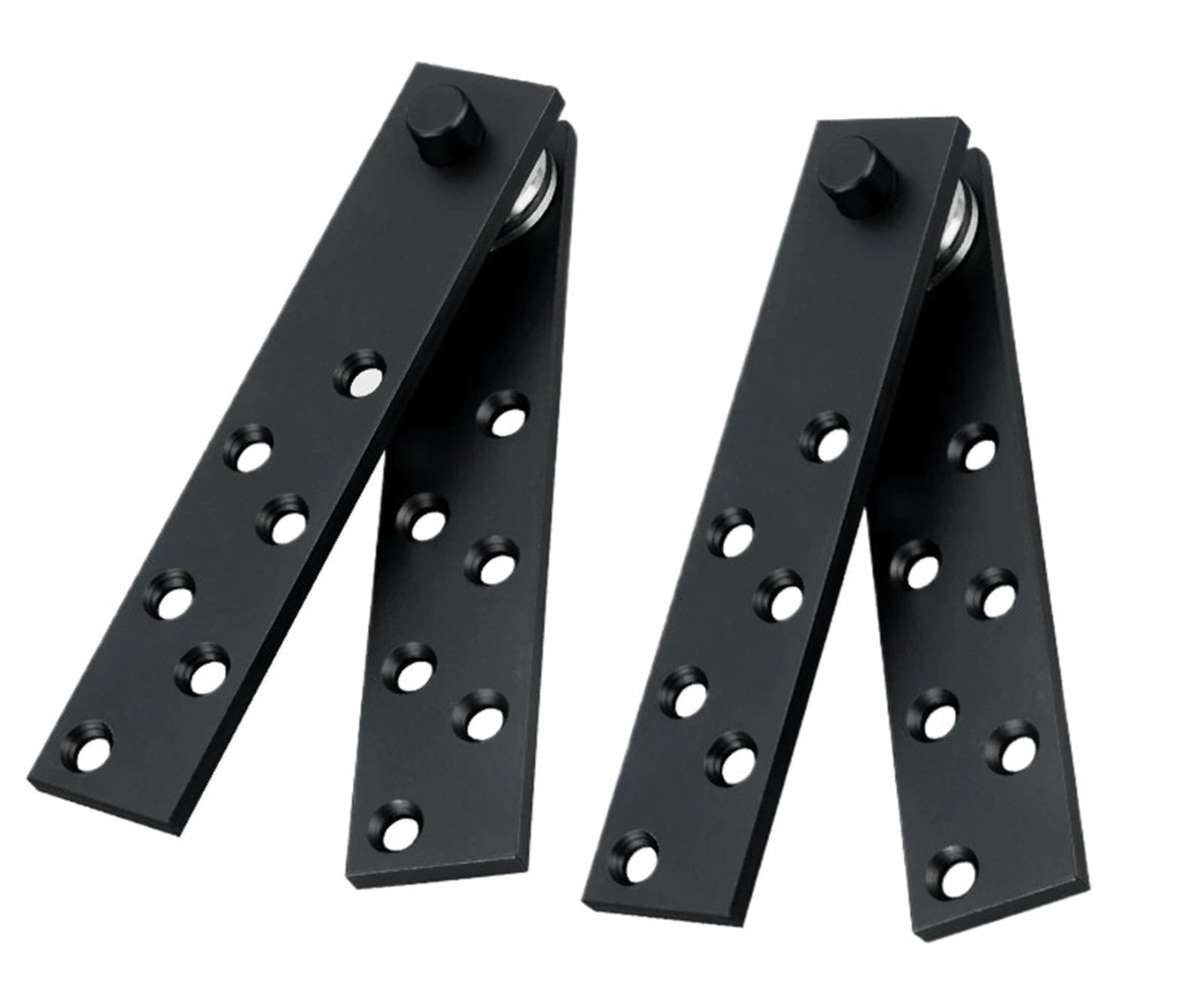 Uyzndkvsi Black1 2Pcs Stainless Steel 360 Degrees Rotation Ball Bearing Mount For Wooden Door Hinges(Black1)
