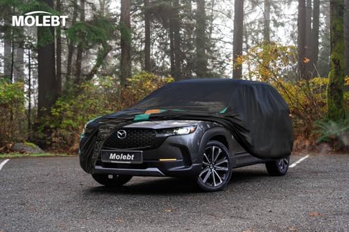 Image of SUV Car Cover Custom Fit for Mazda CX5 CX-5 CX50 CX-50 (2012-2025), Waterproof All Weather for Automobiles, Outdoor Full Cover with Windproof Clip Straps.
