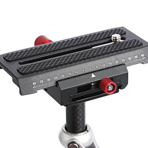 Movo VS7 Handheld Carbon Fiber Adjustable Video Stabilizer System with Quick-Release Plate for DSLR Cameras and Camcorders up to 6.6 LB (3kg) - Thumbnail 4