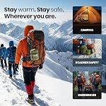 Wallaby 2-Pack Emergency Mylar Sleeping Bags with Nylon Pouches, Whistle Pull & Paracord with Carabiners, Free Survival Guide