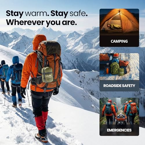 Wallaby Emergency Mylar Sleeping Bags, Survival Bivy Sack, Whistle Bundle miniatura 4