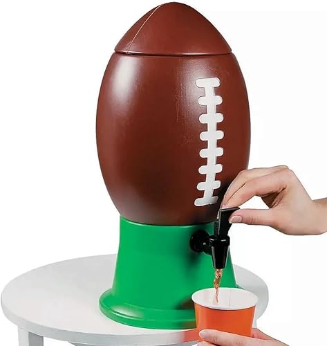 Miniatura 3 de amscan Dispensador de plástico para fiestas, 15.5 pulgadas de alto x 8 pulgadas de ancho x 8 pulgadas de profundidad | 1.4 galones | marrón | 1