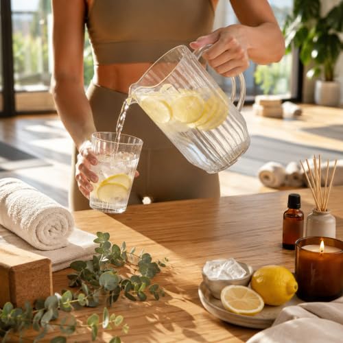 Image of Restaurantware 47 oz Clear Plastic Water Pitcher