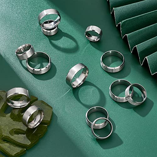 UNICRAFTALE Stainless Steel Classical Plain Stackable Wedding Band Ring Blank Wedding Ring Cool Simple Band For Women and Men Gifts for Special Occasions2