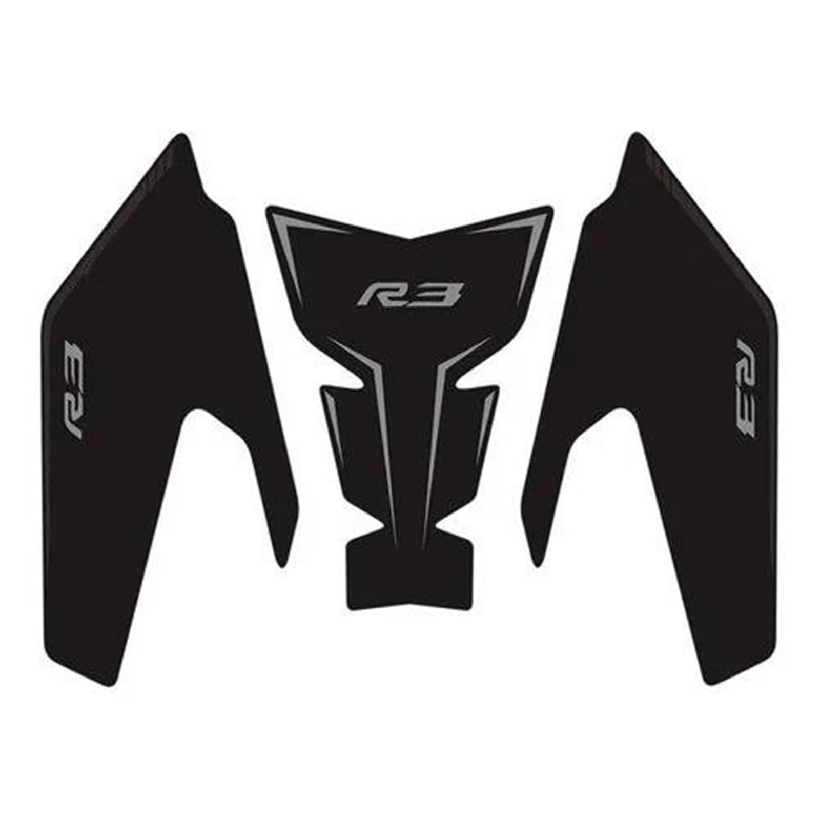 for Yamaha YZF R3 YZF-R3 YZFR3 Tank Pad Side Grips Gas Fuel Oil Kit Stickers Decals Protector 2019-2024 Fairing Sticker