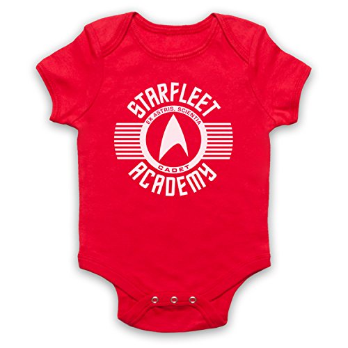 Star Trek Starfleet Acadamy Cadet Bebe Barboteuse Body, Rouge, 18-24 Mois Cover