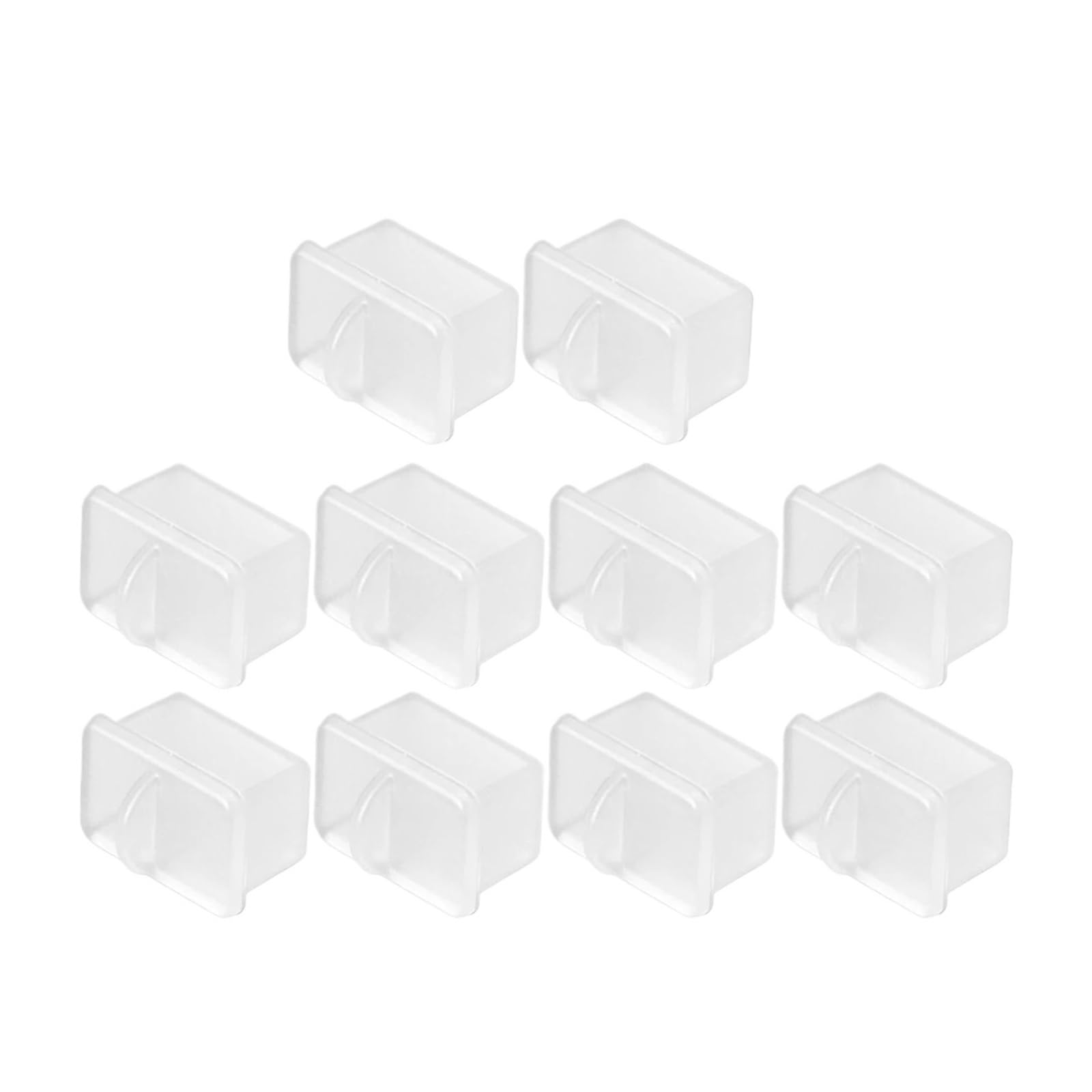 Protector de silicona suave para Ethernet Switch Router tapones RJ45 blanco 8