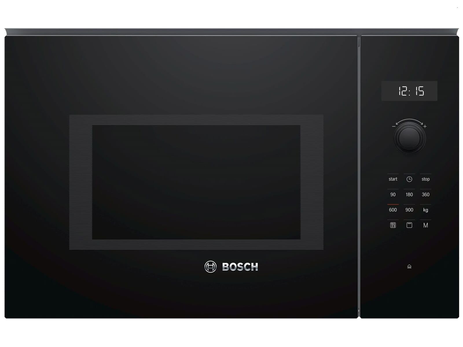 Bosch BEL554MB0 Serie 6 - Microonde da incasso / 900 W / 25 L / piatto girevole 31,5 cm / Cerniera porta sinistra / Nero / AutoPilot 8 / Funzione grill
