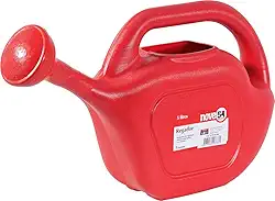 Nov54, Regador de plantas e jardim em plástico vermelho, 5 Litros