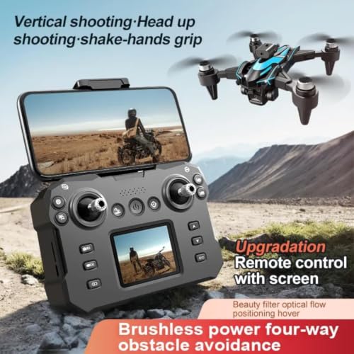Image of Drones with Camera for Adults 4K, Brushless Motor Drone for Kids Beginners, FPV Foldable RC Drone with 2 Batteries, 45 Mins Long Flight Time, Beyond-Range Loss Alert for Kids and Adults. B3