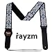 Rayzm correa de guitarra bordada, correa de algodón con tejido Jacquard para...