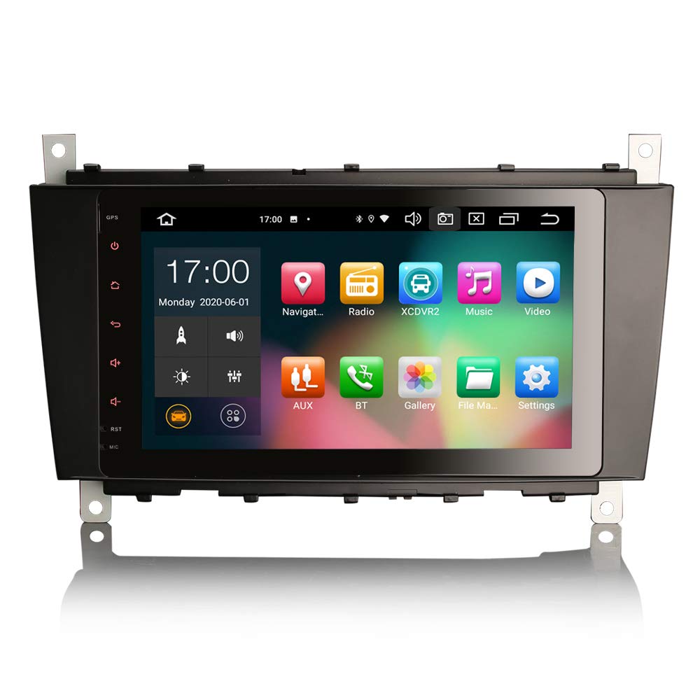 Produktbild von Erisin Android 14 Autoradio Für Mercedes C-Klasse W203 – 7 Zoll, CarPlay, Android Auto, 4GB+64GB, DAB+, Canbus