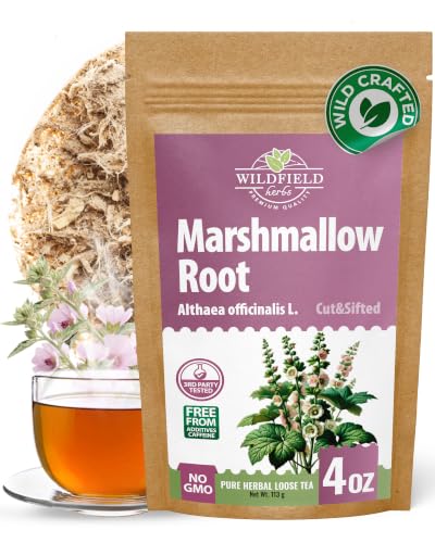 4 oz. Dried Marshmallow Root Tea Marshmallow Root Herb Herbal Tea (Althaea Officinalis) - 113g Herb Raíz De Malvavisco