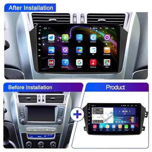 Pantalla Carplay para Geely Emgrand X7 GX7 2011-2019 con Android Auto inalámbrico y GPS 2