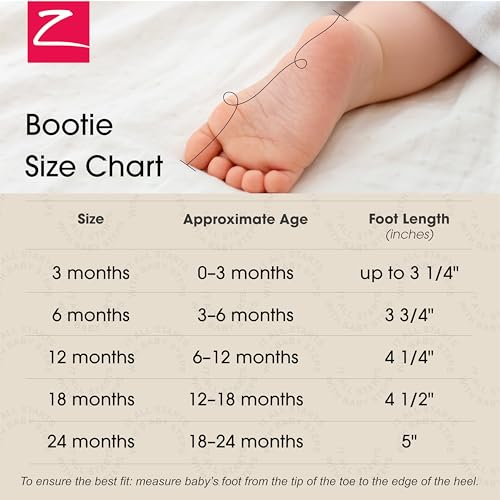 Zutano Unisex Organic Cotton Baby Booties With Gripper Soles, Wildflowers, 24M - image 5
