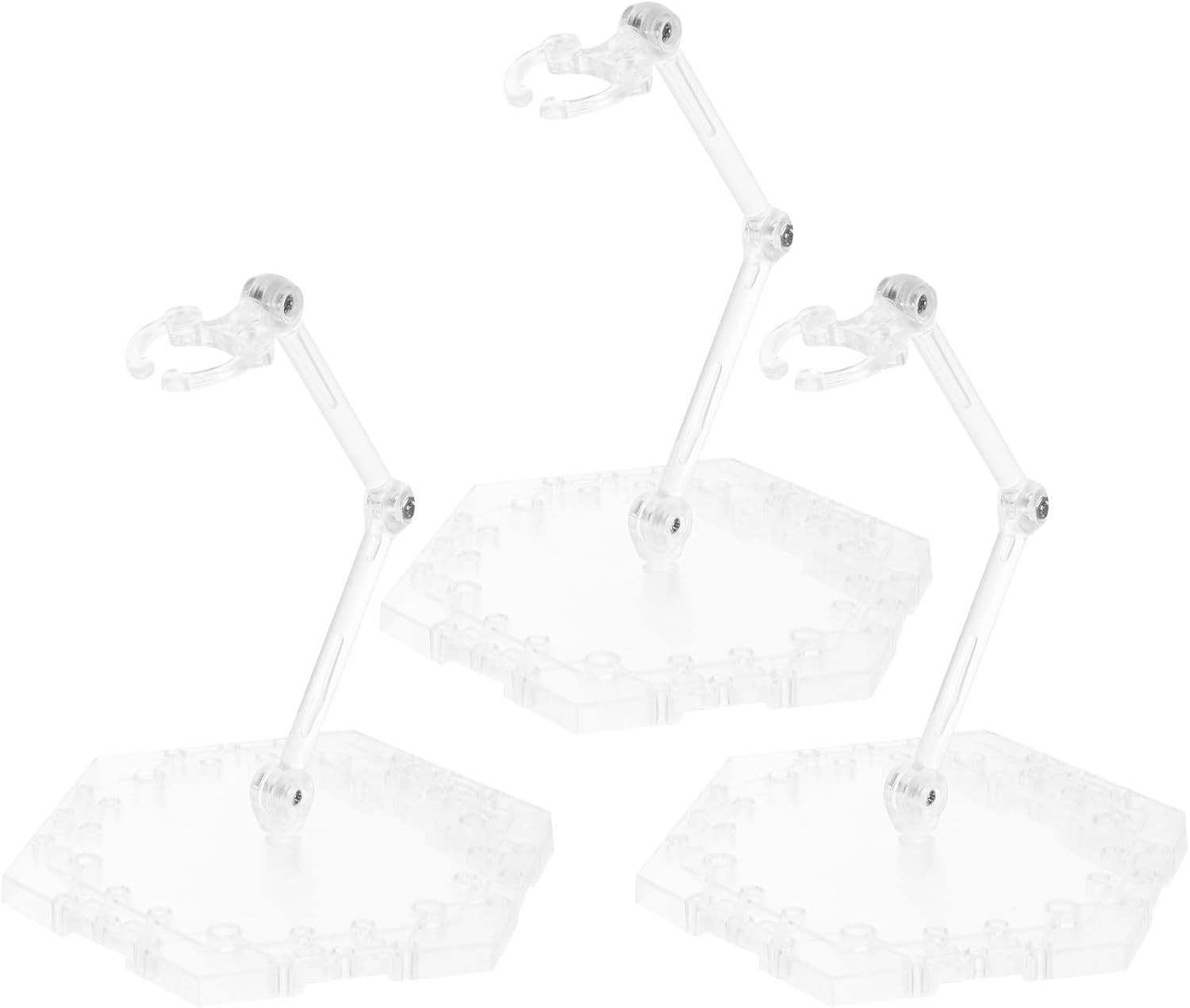GALPADA 3pcs PVC Figure Display Stand Base for Anime Figures Models
