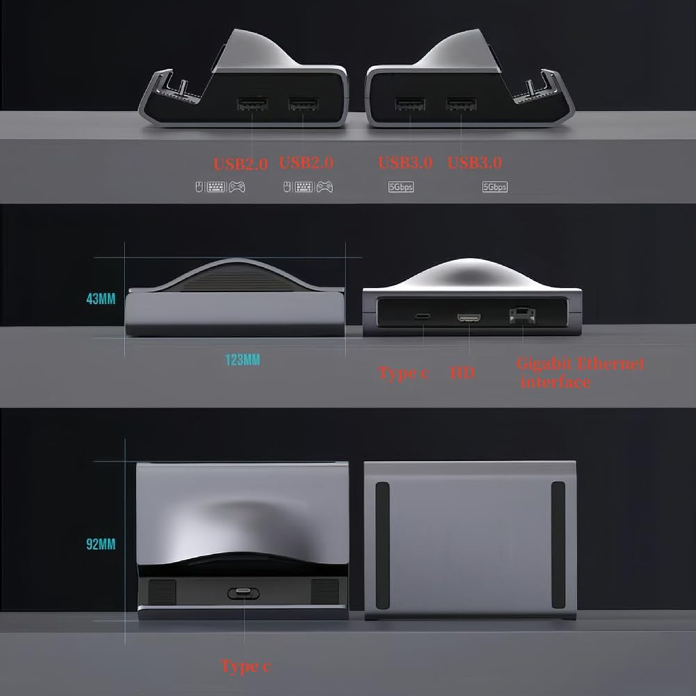 Gaming Dockingstation Ladestation für Ayn Odin 2 Portal/Odin 2/Odin 2 Mini