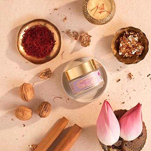 Image of RYLLZ ESSENTIALS Kumkumadi Face Scrub | Skin Radiance with Saffron, Niacinamide, Vitamin E, White Jojoba Beads, Walnut Shell, Lotus Extracts & 28 Precious Herbs | for Dead Cells, Whiteheads, Blackheads, Dark Spots, Uneven & Dull Skin | Exfoliating Scrub | For All Skin Types | 100 ml