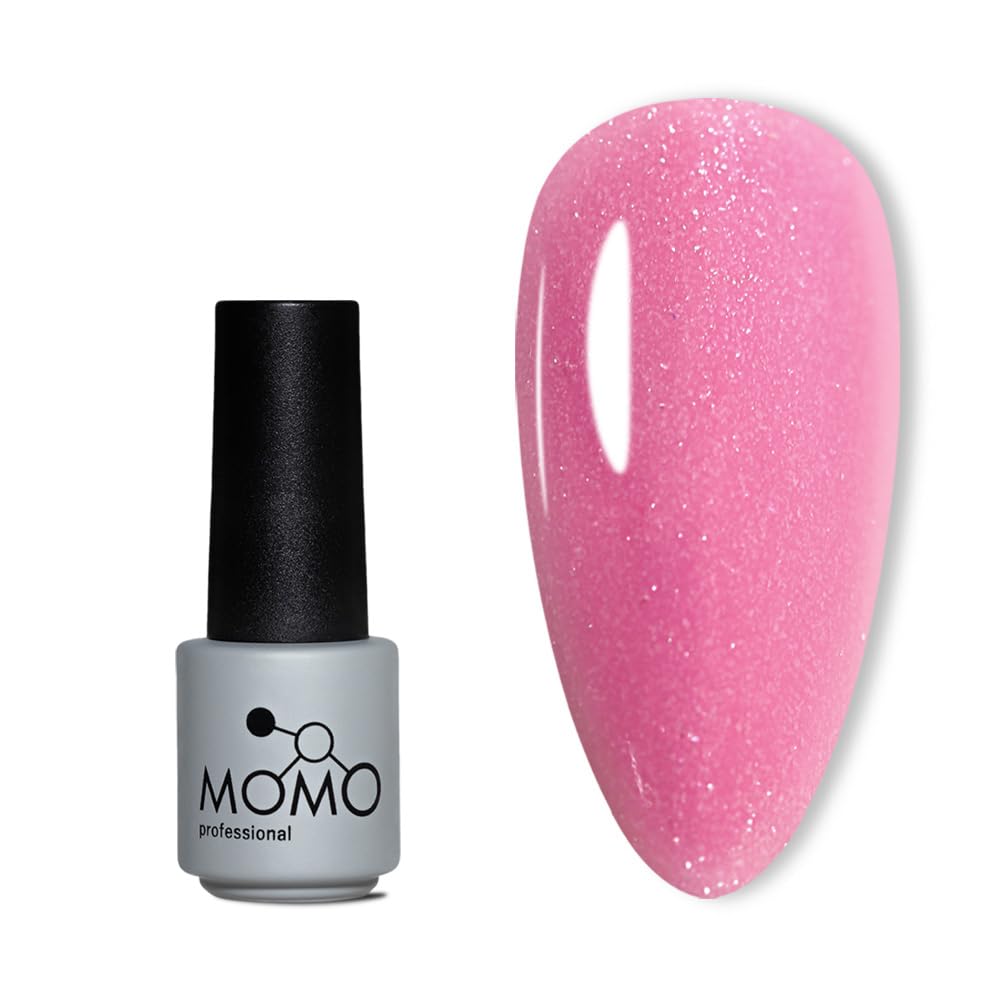 MOMO professional Kalıcı Oje S020 Hafif Işıltılı Şeker Pembesi 4 ml
