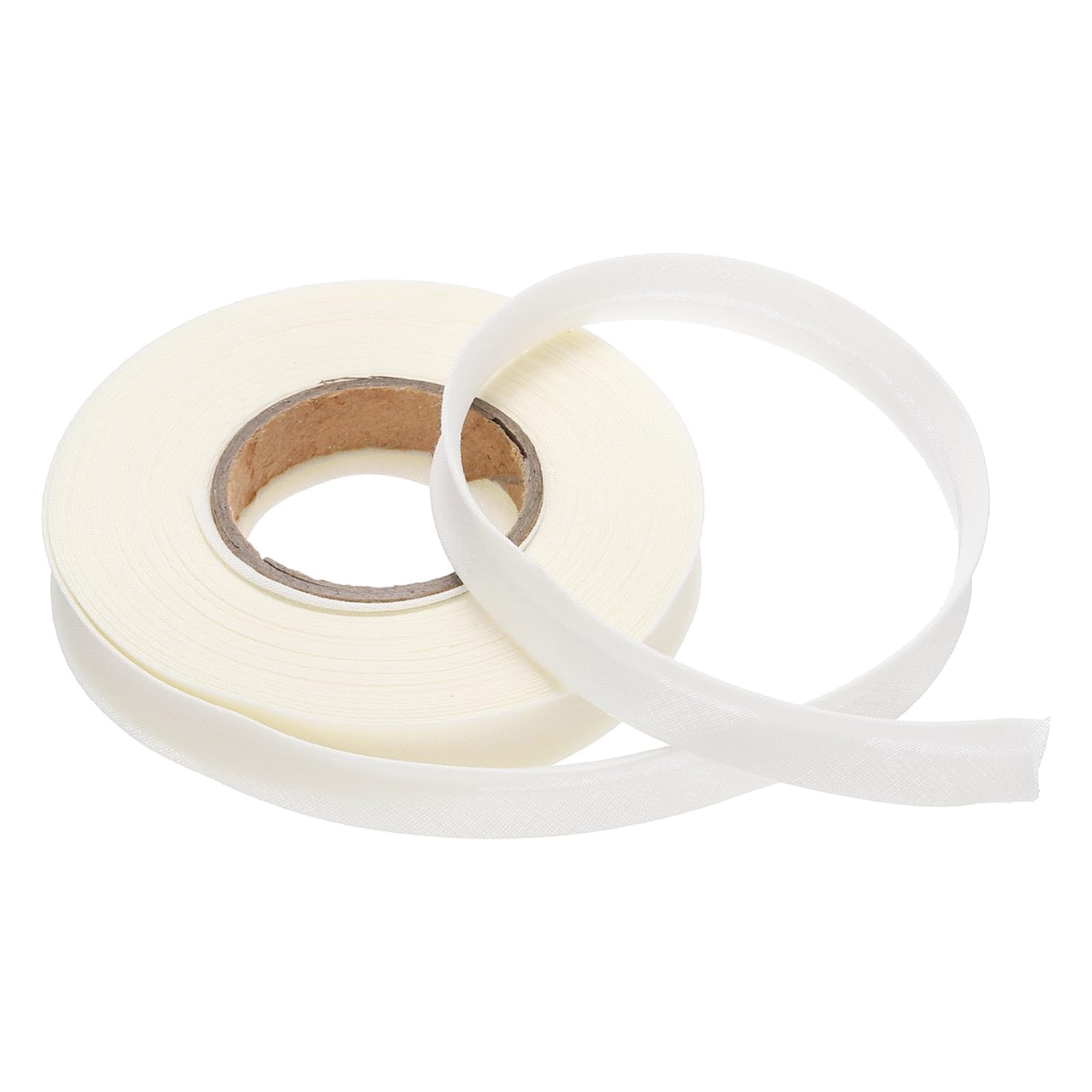TOP-VIGOR 10 Yards Single Fold Bias Binding 1/2 Inch Bias Binding Tape Continuous Bulk for Sewing, Seaming, Piping, Quilting - Poly-Cotton Beige