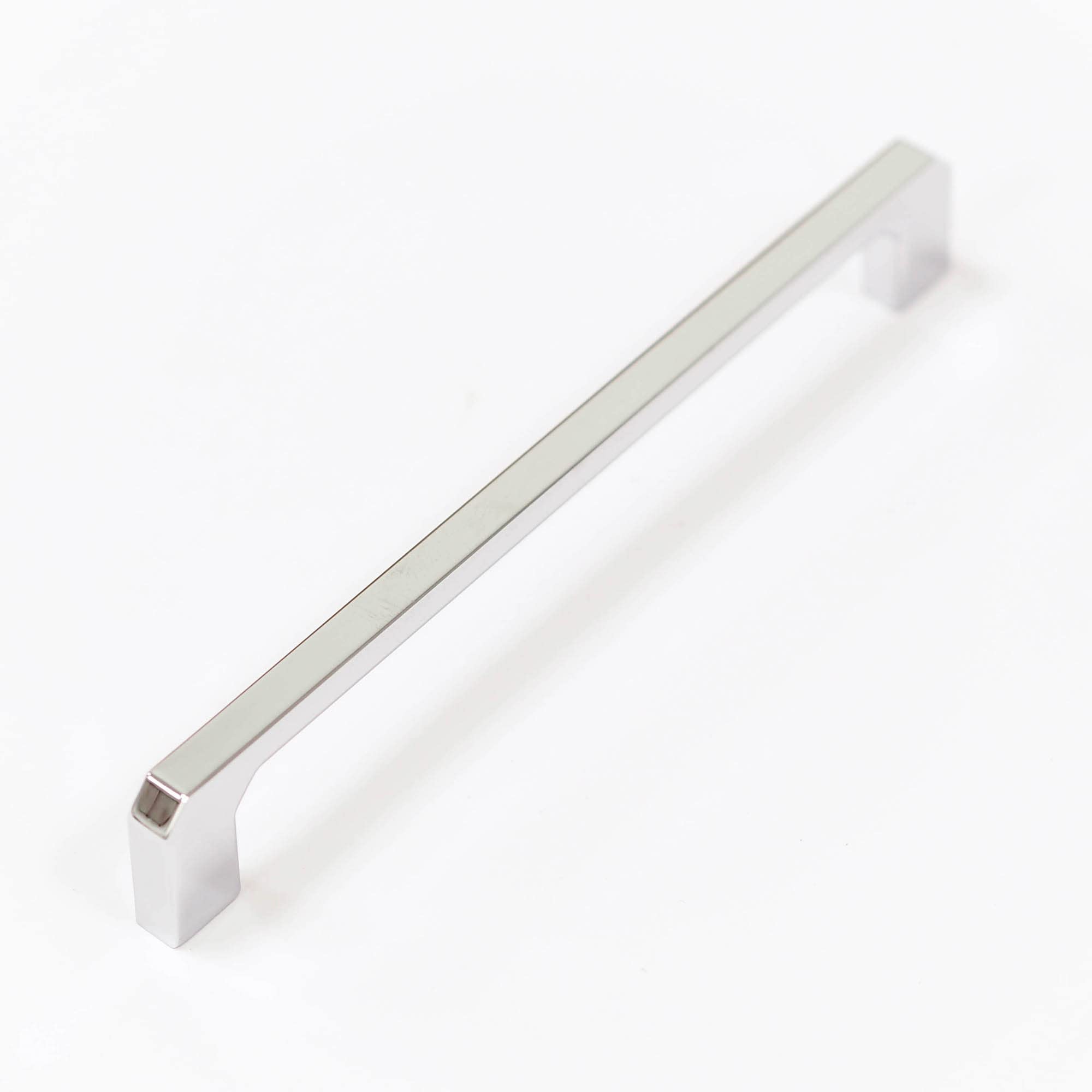 160mm Square Angular Polished Chrome D Handle for Kitchen Cabinets | Bedroom | Bathroom | Furniture | Cupboards