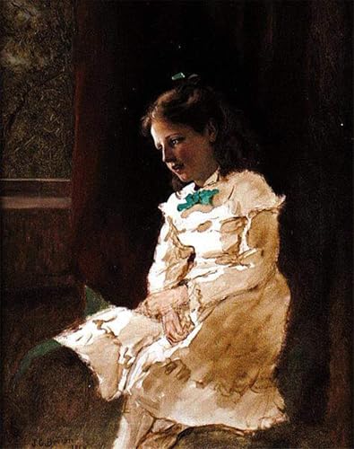 Peinture sur toile une jeune fille pour créer un cocon nordique dans la chambre