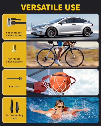 Image of TEMOLA Portable Car Jump Starter with Air Compressor, Car Battery Jump Starter, 12V Portable Jump Box, 150PSI Tire Inflator with LCD Display & LED Light for Gas and Diesel Vehicles