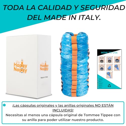 My Happy Nappy Recambios -【Compatibles con Tommee Tippee Sangenic Tec, Simplee Sangenic y Twist & Click】- Recambios XXL - Tratamiento Anti-Olores EVOH de 7 Capas - Made in Italy - imagen 5