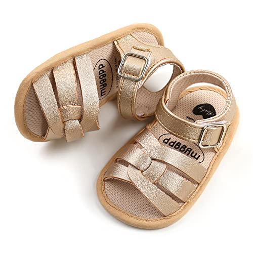Image of RVROVIC Baby Boys Girls Sandals Premium Soft Anti-Slip Rubber Sole Infant Summer Outdoor Shoes Toddler First Walkers