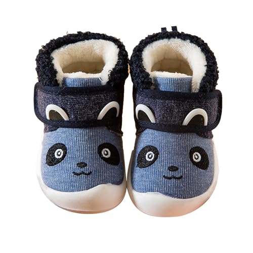 Baby Girls Boys Sneakers Winter Non Slip Card Panda Cartoon Warm Toddler Soft Bottom Toddler Tennis Shoes Size 6