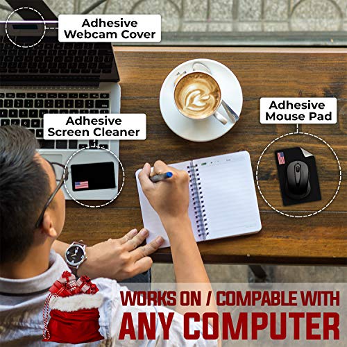Tapis de souris portable adhésif toutes surfaces avec kit nettoyage écran - 3