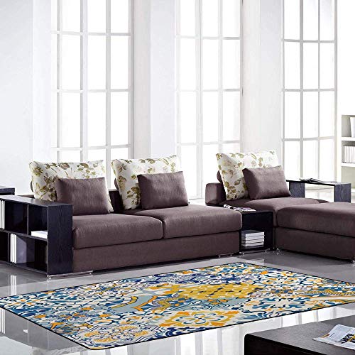 Grand tapis de sol arabe lavable 182x121 cm
