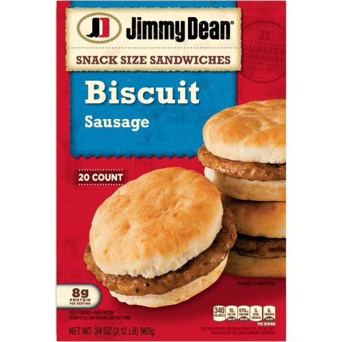 Jimmy Dean Snack Size Sausage Biscuit Sandwiches, 20 Count (Frozen) #TOP1