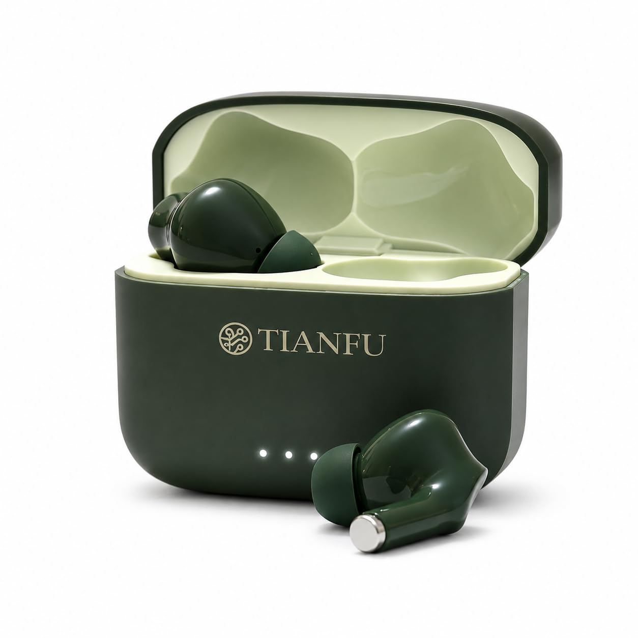 TWS Earbuds up to 20 Hours Playback, 2-mic Clear Calls | Dual-Device Connectivity Bluetooth Earbuds | Fast Charging Case, Touch Controls | TWS Ear Buds Wireless Earphones with mic - Green-picture-24