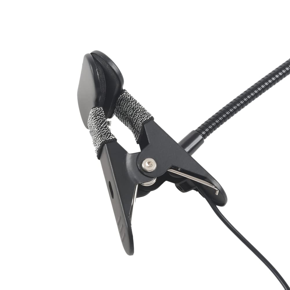 Lot de 5 lampes LED à clipser de 8 W, lampe de bureau avec 3 modes, câble de 2 m, gradateur à 10 niveaux, lampes de table
