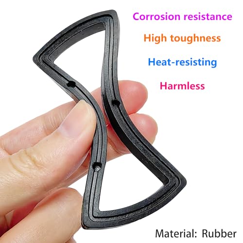 Qrity 4 Stück Dichtungsringe, Gummi Dichtungen Ringe Flachdichtung, Überlaufdichtung, für Überlaufkopf und Qrity-Überlaufköpfe (ASIN B0791XNZQX, B09YHKL23P), 73x37x6mm