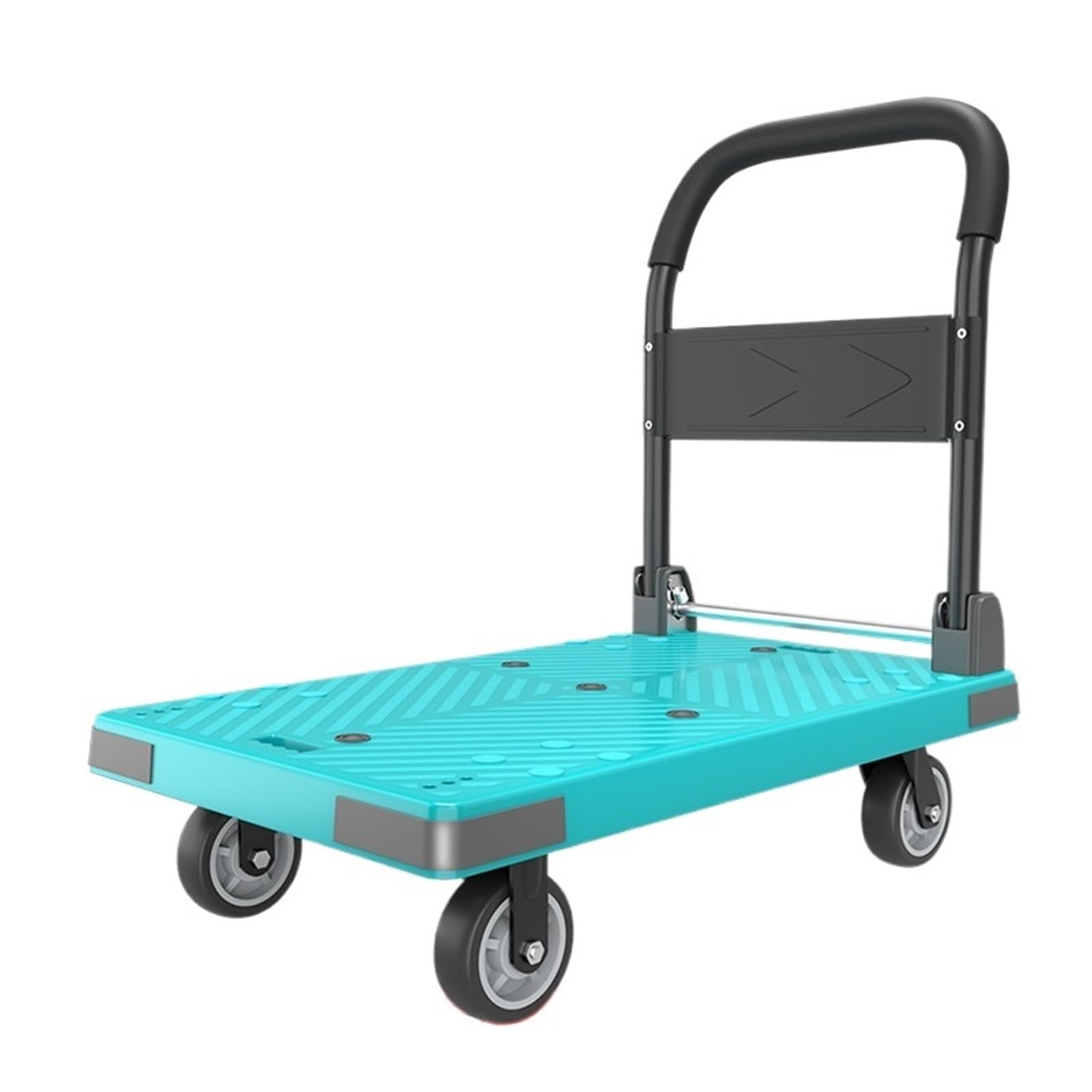 T2H9B5V4G8 Flatbed trolley Multi-purpose Flatbed Trolley With 5-inch Silent Wheels Foldable Transport(Blue)