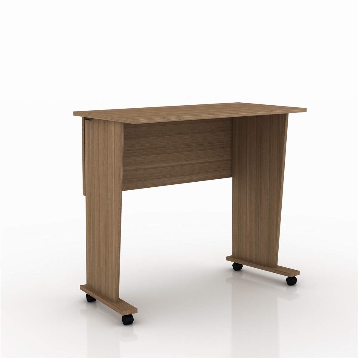 Tecnomobili Demountable Office Desk W/ Castors, Almond