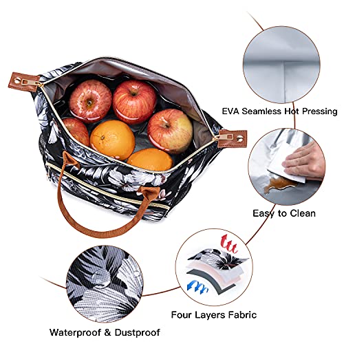 Tuercao Insulated Lunch Bag - Large Portable Cooler Lunch Box For Office Work Picnic Beach Workout - Reusable Freezable Tote Lunch Bag Organizer With Adjustable Shoulder Strap For Women Men Adult #TOP2