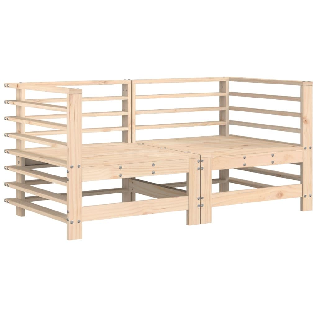 ARKEM Divani Angolari con Cuscini 2 pz in Legno Massello di Pino,Divano di Pallet levigata e piallata,per Interni ed Esterni Poltrona/Divano per Patio
