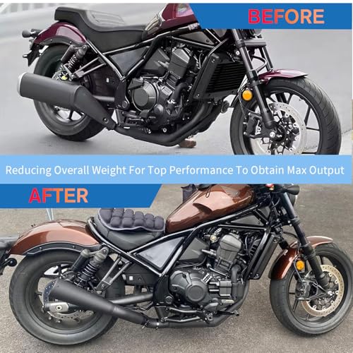 Midimttop MD0534 Motorcycle Stainless Steel Full Complete System Exhaust Muffler Pipe Header & Mid Pipe & Tail Muffler Compatible thumb #4