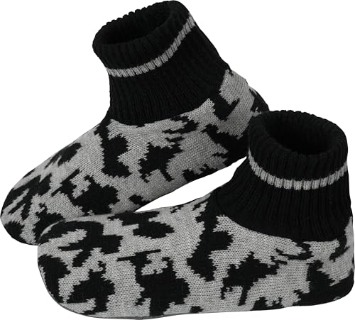 Image of BenSorts Men Fuzzy Slipper Socks with Grippers Non Slip Indoor House Socks Christmas Gifts