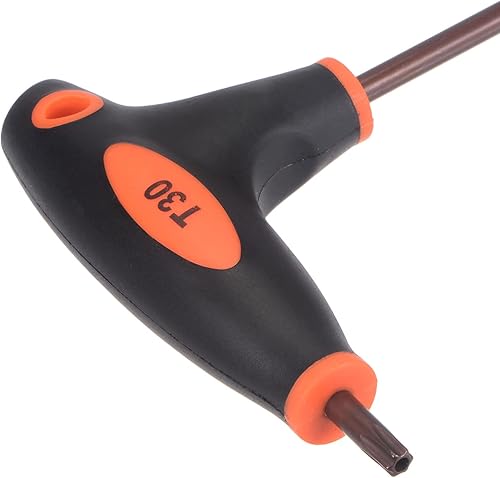 Miniatura 10 de uxcell Llave Torx a prueba de manipulaciones T20 con mango en T de doble extremo, acero S2