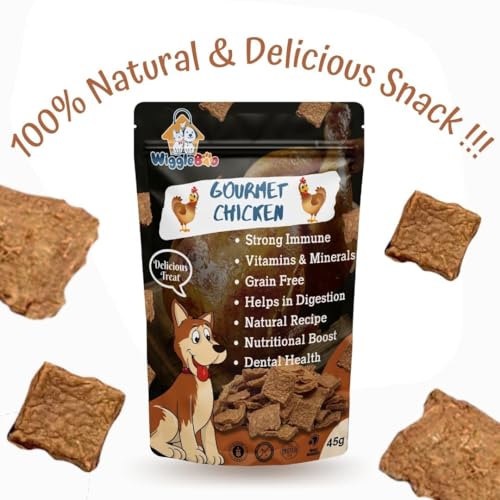 Image of Gourmet Chicken Dog Treat - Irresistible Flavor Fusion for a Healthy Pet, The Perfect Snack to Satisfy Your Dog's Cravings, A Burst of Gourmet Chicken Flavor to Delight Your Dog (45g)