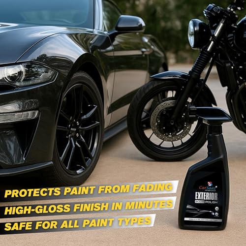Image of CAR SAAZ Exterior Car and Bike Body Polish 380ml | Premium Polish for Car & Bike Exterior Body | Cleans, Shines, Protects, Restores Paint Shine & Smoothens The Surface of Vehicles