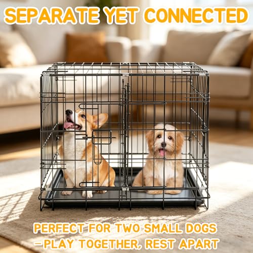 Panneau de séparation de cage pour chien réglable en métal 43cm
