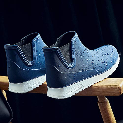 Men's Ankle Rain Boots Waterproof Short Rain Shoes for Garden Work3